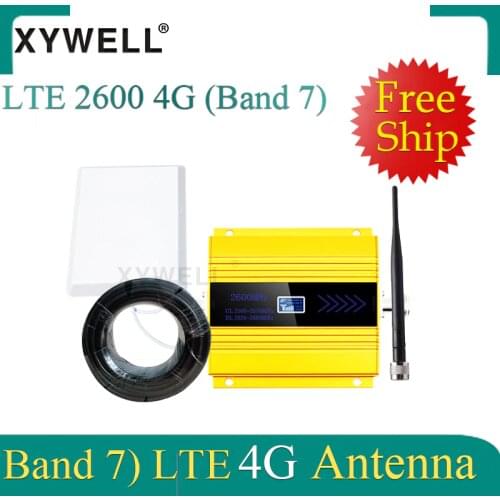New!! 2600Mhz 4G Signal Booster FDD LTE 2600mhz Band 7 CellPhone GSM Signal Booster 4G LTE 2600 Network Cellular Signal Repeater