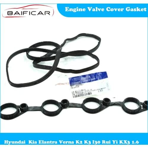 Baificar Brand New Genuine Engine Valve Cover Gasket Seals 224412B002 for Hyundai Kia Elantra Verna Forte K2 K3 I30 KX3 1.6