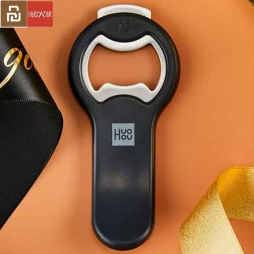 Huohou Wine Bottle Beer Cans Opener Stainless Steel Automatic Magnetic Openers Bar Opener for xiaomi Kitchen Tools Home Outdoor