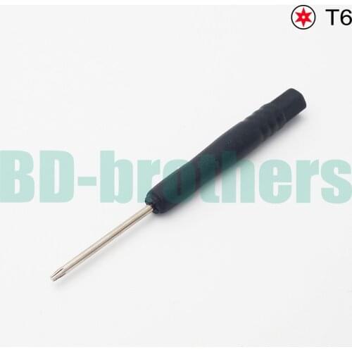 83mm Black T6 Screwdriver Hex Torx Screw Drivers Open Tool for Hard Disk Circuit Board Phone Opening Repair 2000pcs/lot
