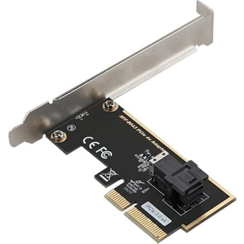 PCIe to U.2 SFF-8643 3.0 4X/8X Adapter Card 1/2 U.2 Port Card for NVMe 2.5'' SSD Converter Hard Disk Expansion Card