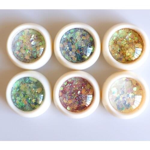 1 Box Mix Nail Glitter Flakes Powder 3D Hexagon Sparkly Colorful Sequins Spangles Gel Polish Manicure Nail Art Decorations