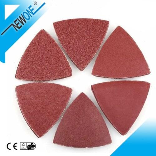 80mm/3.2inch Triangle Sanding Discs, Oscillating Saw Sand Paper, Hook and Loop Triangle Sandpaper, Fit Multitool Sanding Pad