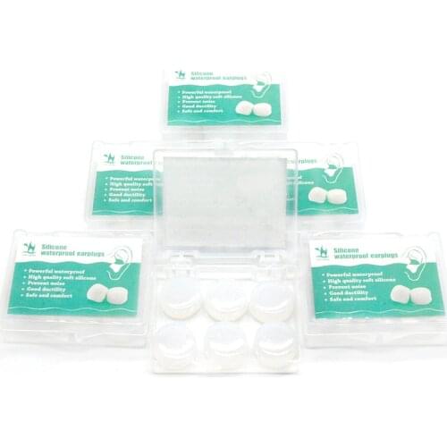 Anti-noise Earplugs Silicone Soft Waterproof Ear Plugs Noise Reduction Swimming Travel Sleep Learn Soundproof Quiet