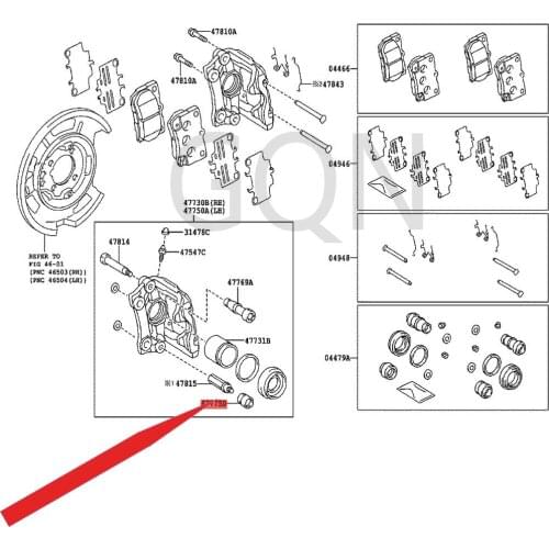 Bushing dust cover (for rear disc brake) 2005-Toy ota REI ZCR OWN rubber dust cover ball bearing steering gear dust cover