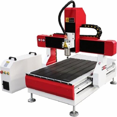 Heavy Duty Iron Cast Frame Mini CNC Machine With Rotary Axis for Aluminum Brass Wood MDF Acrylic Plywood Desktop CNC Router 609