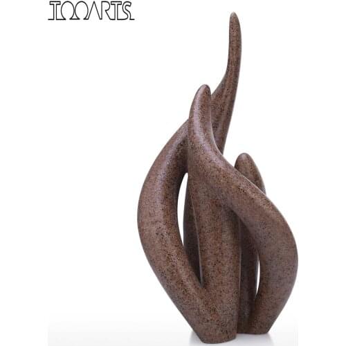 Rising Blaze Abstract Resin Sculpture Decorative Modern Art Originally Designed Marble Texture Abstract Home Decoration