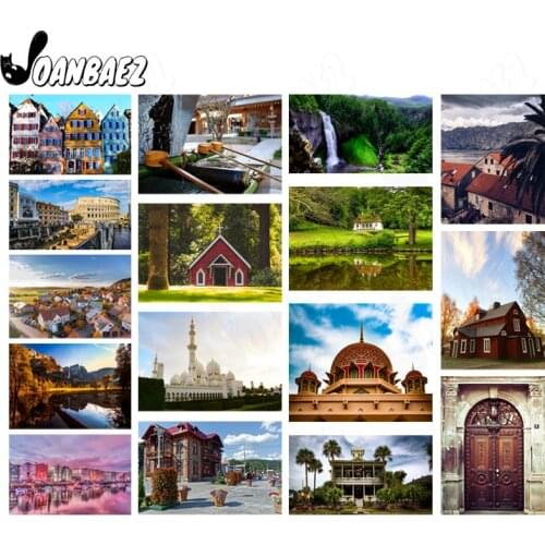 Church Diamond Painted Figures Castle Mosaic Kit Landscape Cross Stitch Embroidery 5D Diy Handmade Mosaic Wall Decoration Design