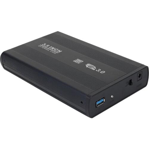 Hot Sale 3.5 inch External Hard Disk Case Solid Color Classic Delicate SATA SSD to USB3.0 Adapter Hard Drive Enclosure