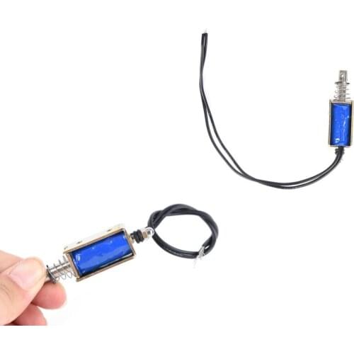 DC12V 0.6A Open frame electromagnet Safe door lock Force 5N travel distance 10mm Linear Solenoid 300MA