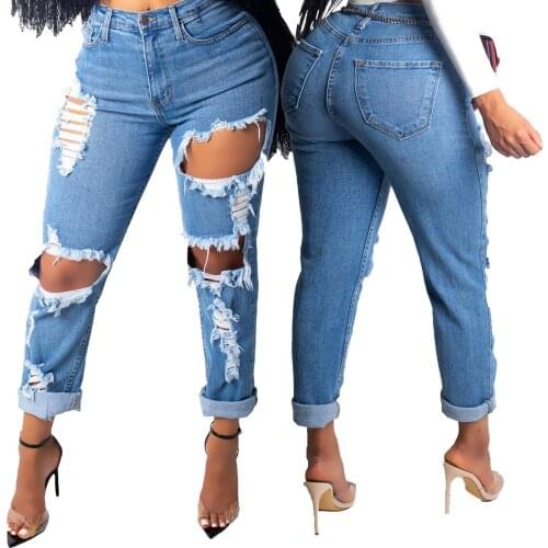 Imcute Womens Ripped Jeans