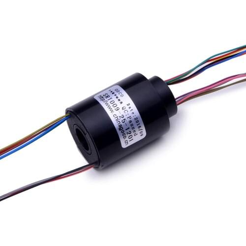 Hole Dia 9mm 12 Circuit SlipRing Conductive Slip Ring collector Slip Ring Carbon Brush Steady Shot Hollow shaft slip ring