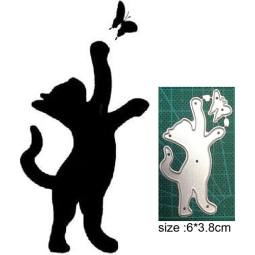 Cat Animal Metal Cutting Dies Stencils For DIY Scrapbooking Paper Card Decorative Craft Embossing Die Cuts New