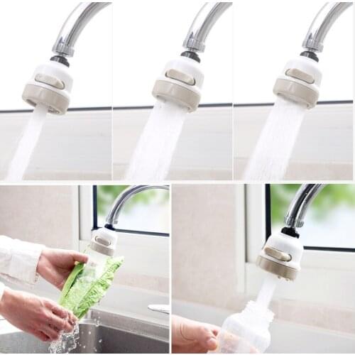 360° Rotating Kitchen Faucet Sprayer Filter Nozzle Sink Bubbler Tap Pressurized Booster Aerator with 3 Adjustable Modes
