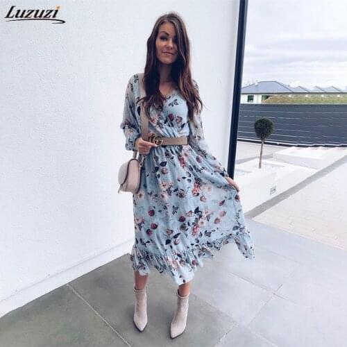 Синие летние платья Luzuzi China At AliExpress