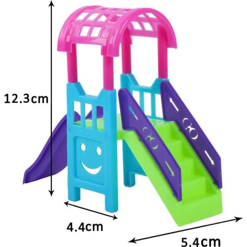 New Arrive Miniature Accessories For Barbie Children Game Pink Mini Phone Child Camera Slide Swing Windmill Toys For Kids Gifts