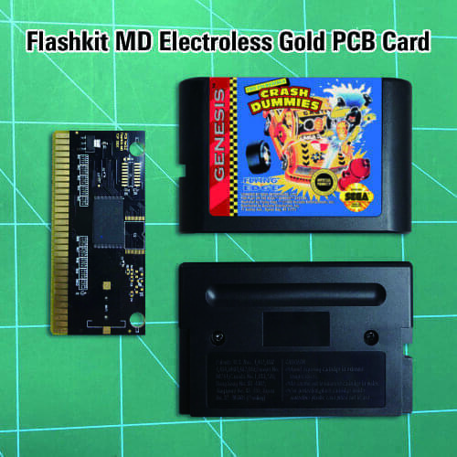 The Incredible Crash Dummies - Flashkit MD Electroless Gold PCB Card 16 bit MD Games Cartridge For MegaDrive Genesis console