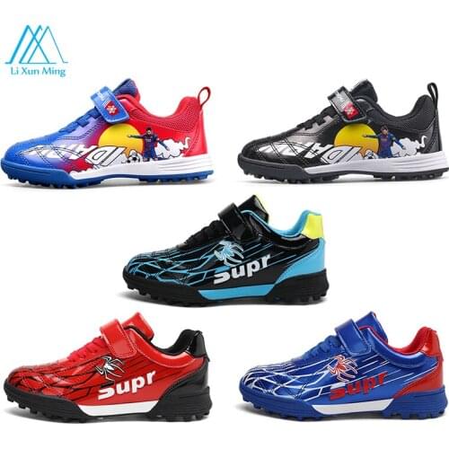 Summer New Non-slip Anti-collision Ultra-light Professional Boys And Girls Shock Absorption Outdoor Training Football Shoes