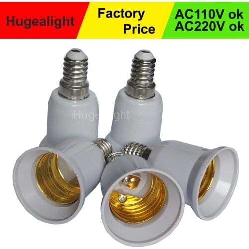 5pcs/lot E14 To E27 Adaptor Conversion Socket Fireproof Plastic Converter High Quality Socket Light Bulb Adapter Lamp Holder