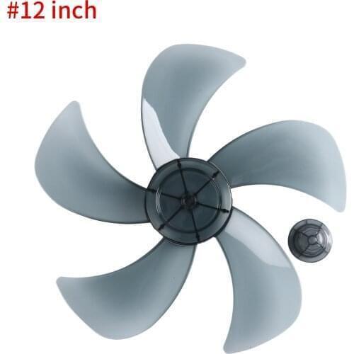 12/14'' Plastic Silence Fan Blade 5leave w/Nut Cover Universal for 14/16'' Household Standing Pedestal Fan Accessories Table Fan