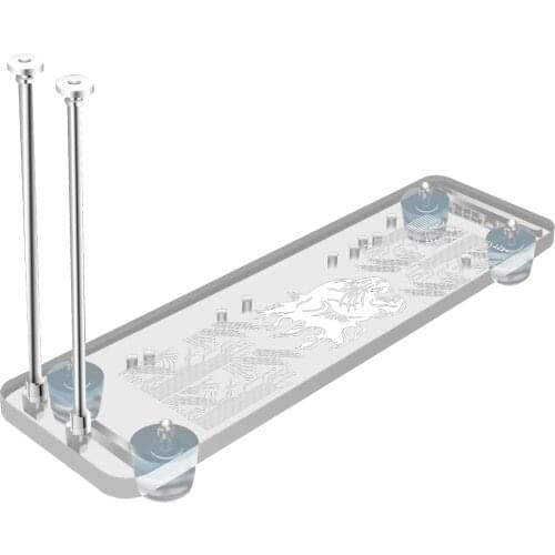Graphics Card Bracket Stand PCI-E 3.0 16X Mounting Vertical Kickstand Base Video Card Holder with RGB LED Light for DIY ATX Case