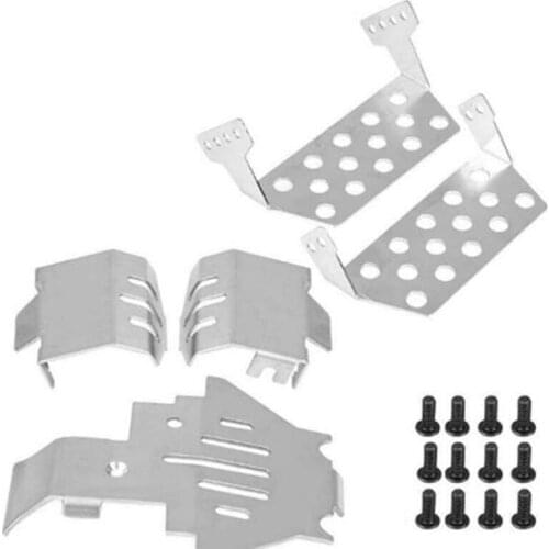 RC Car TRX4 TRX-4 Bumper Chassis Armor Protection Skid Plate for Traxxass 82056-4 Defender Option Upgrade Parts