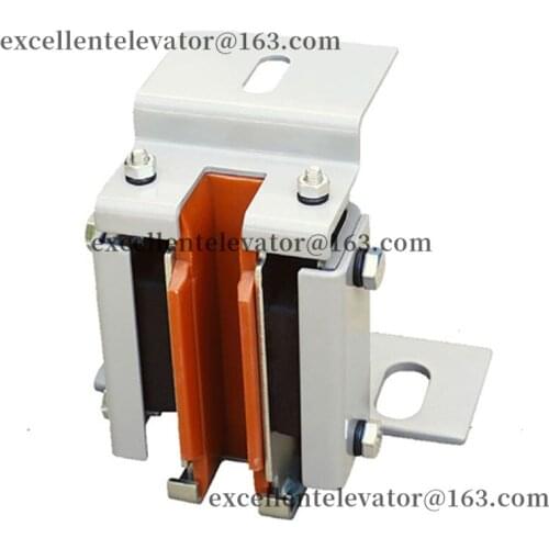 DX10A Elevator Sliding Guide Shoe Groove Width 16mm L150mm H148mm Installation Hole Distance 90mm