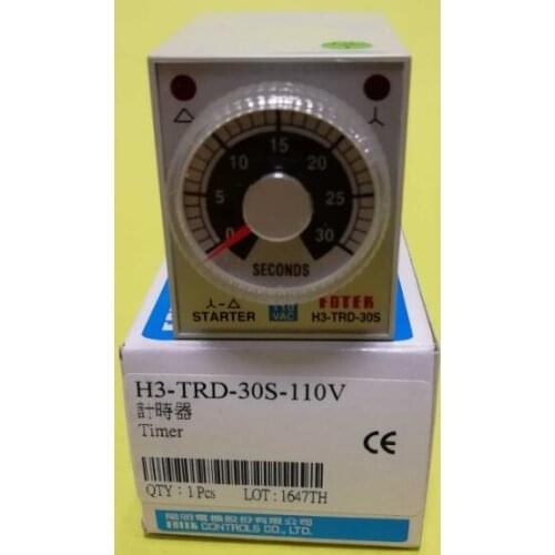 H3-TRD-30S-110V H3-TRD-30S-220V H3-TRD-60S-220V FOTEK Original New Time Relay H3-TRD-30S