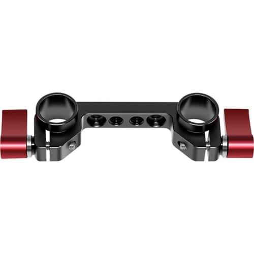 Super Lightweight 15mm Railblock with 1/4inch-10mm Thread for RED and 15mm DSLR Camera Rig 15mm Double Hole Pipe Clamp