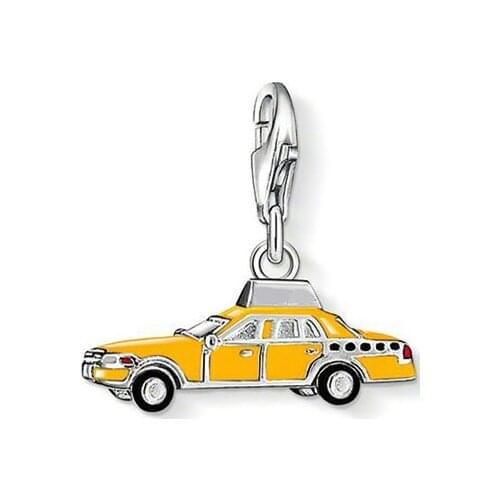 ThomasPT1418 New York Taxi Car Trendy Charm Ts Style Charm Good Jewelry In 925 Sterling silver Fit Bag Bracelet