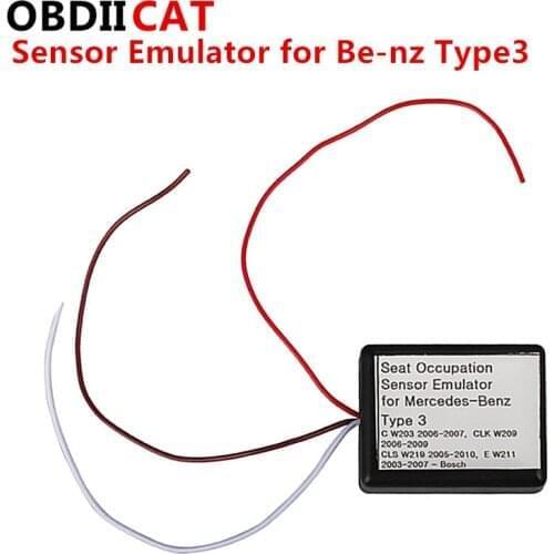 Type3 MB SRS Emulator Type 3 for Mer--ce-des Be-nz C W203 CLK W209 CLS W219 E W211 Seat Emulator Airbag Reset Tool