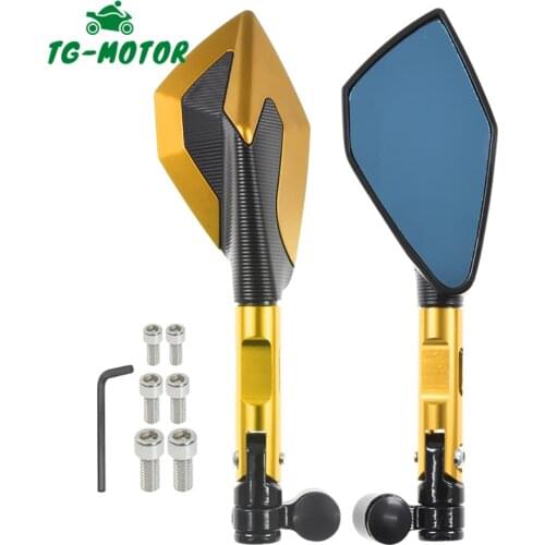 TG-Motor Motorcycle Side 8mm 10mm Side Mirror Rearview Mirrors CNC Aluminum Mirrors For HONDA Forza 750 FORZA750 2020-2021