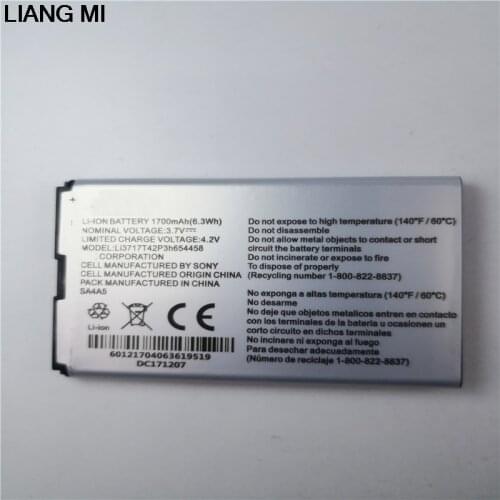 3.7V 1700mAh Li3717T42P3h654458 cell phone battery For ZTE MF63 AC60 EUFI890 AR918B Battery with phone holder