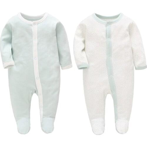 0-24 Months Baby Girl Boy Rompers Spring long sleeve Solid Jumpsuit for Newborn infant romper Outfits Clothes for kids CF