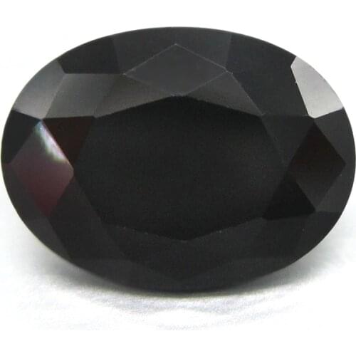 Free Shipping 50pcs AAAAA 2x3mm 3x4mm Black Loose CZ Synthetic Stones Oval Cut Zirconia