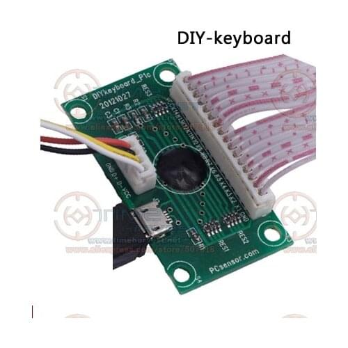 DIY Keyboard PCB 14 keys Computer Keyboard to Jamma USB adapter Custom Buttons Settings USB Encoder with Wires Cable for PC Game