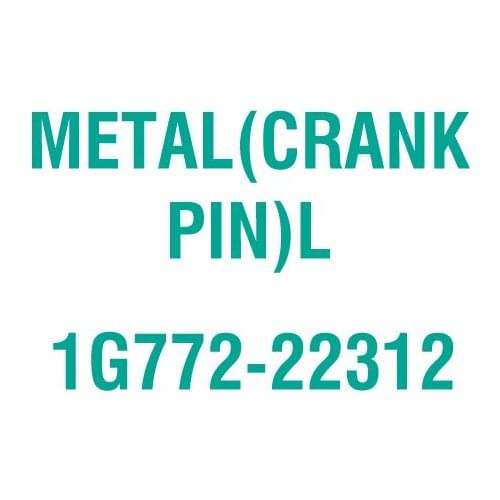 For Kubota 1G772-22312 METAL(CRANK PIN)L