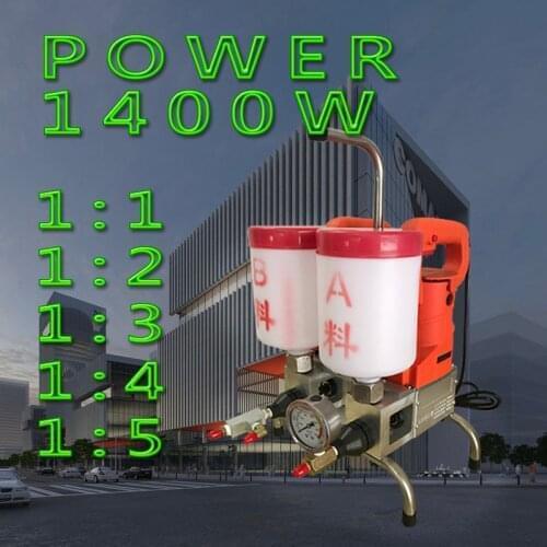 2400w 220v wateproofing double liquid polyurethane foam /epoxy injection grouting machine