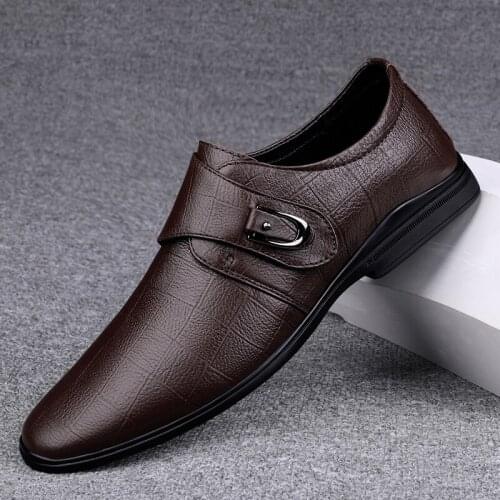 Men Dress Shoes Classic Point Toe Oxfords for Men Fashion Mens Business Party Shoes Formal Shoes Italian Shoes Platform Footwear