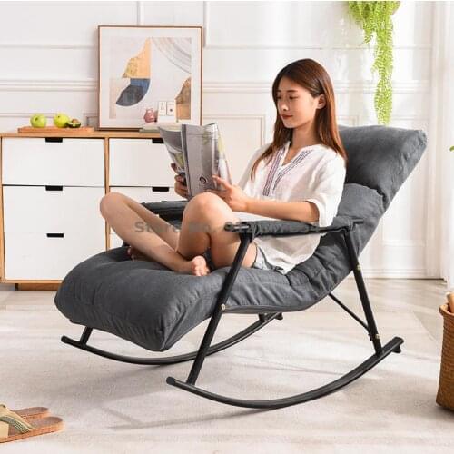 Lazy chair recliner rocking chair balcony sunbathing home leisure folding chair adult sofa chair nap rocking chair