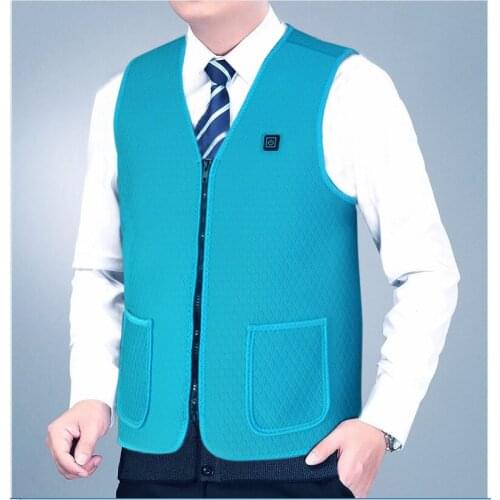 Multicolor USB Heated vest Winter Thermal waistcoat Electric heating vest with 10000mAh power bank
