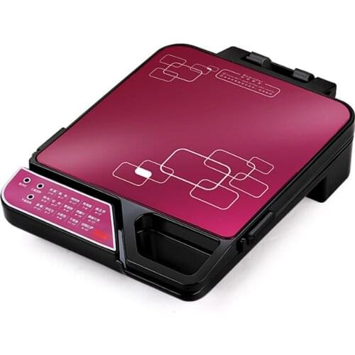 Multi-function Electric Baking Pan Ultra-thin Square Household Griddle Automatic Non-Sticked Hot Grill Pizza Machine DLD-002