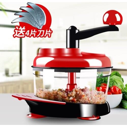 Multi-functional meat grinder manual shredder vegetable cutter