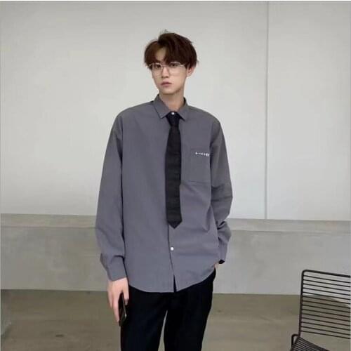 2021 Summer Shirt Mens Short Sleeve Retro Hong Kong Port Hong Kong Wind Brand Wind 36