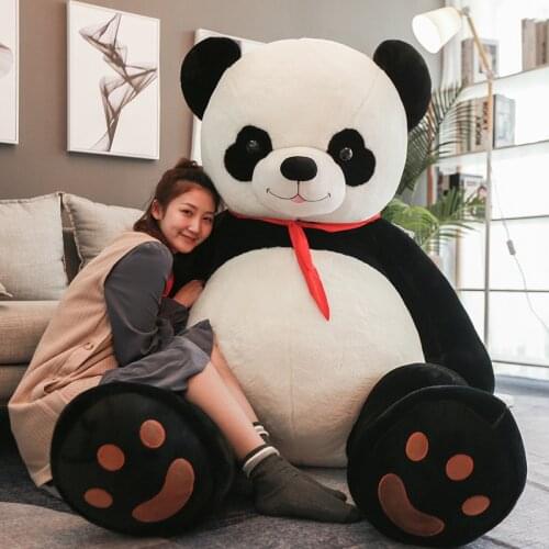 Stuffed & Plush Animals 80-100CM Giant Oversize Panda Doll Toys Panda Stuffed Plush Panda Bear Doll Kids Gifts Toys for Girls