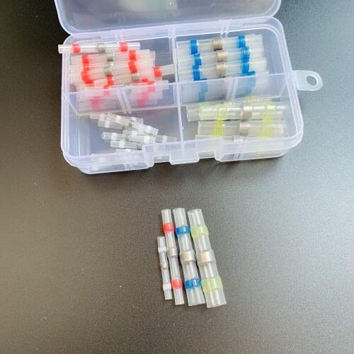 50pcs heat shrinkable pipe sleeve combination suit electric waterproof sealed solder sleeve connector
