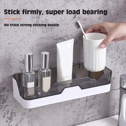 Bathroom Shelf Wall Mounted Shower Storage Rack Holder Kitchen Storage Basket Cosmetic Rack Home Organizer Shelf Accessories