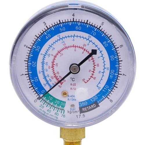 New Air Conditioner R404 R134A R22 Refrigerant Low Pressure Gauge PSI KPA Blue Nice Gifts