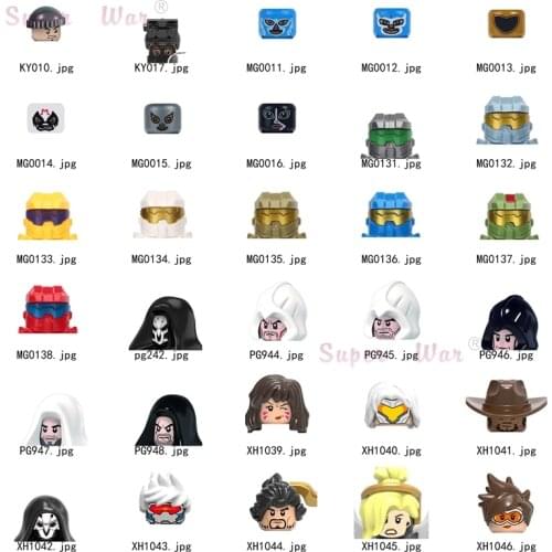 Single GAME Fighter Huracan Ramirez Halos LEAGUE models Figures Head accessories Building Blocks toys for children Series-065