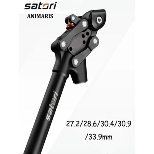 SATORI ANIMARIS MTB Bicycle Damping Suspension Seatpost Mountain Bike Seat post 27.2/28.6/30.0/30.4/30.9/33.9mm X350MM Seat Tube
